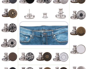 Pants Replacement Buttons, Removable Buttons, Jean Button