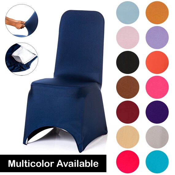 Navy blue spandex chair covers new arrivals