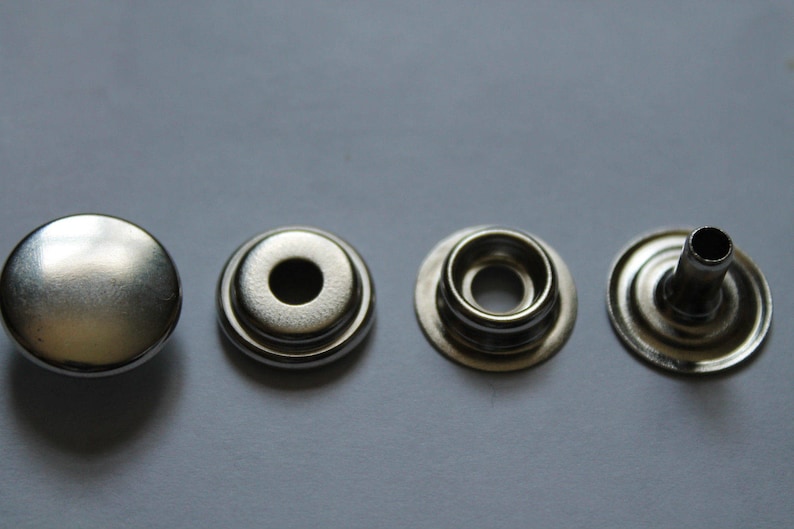 Snaps Studs Large Silver Press Studs Size 15mm Heavy Etsy