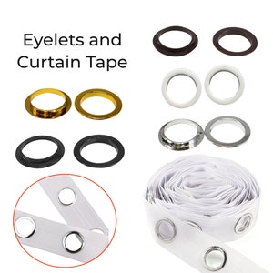 Eyelets Curtain Tape Curtains Grommet Heading 40mm Curtain Tape for Window, Door, Room Curtains, DIY Drapery Supplies