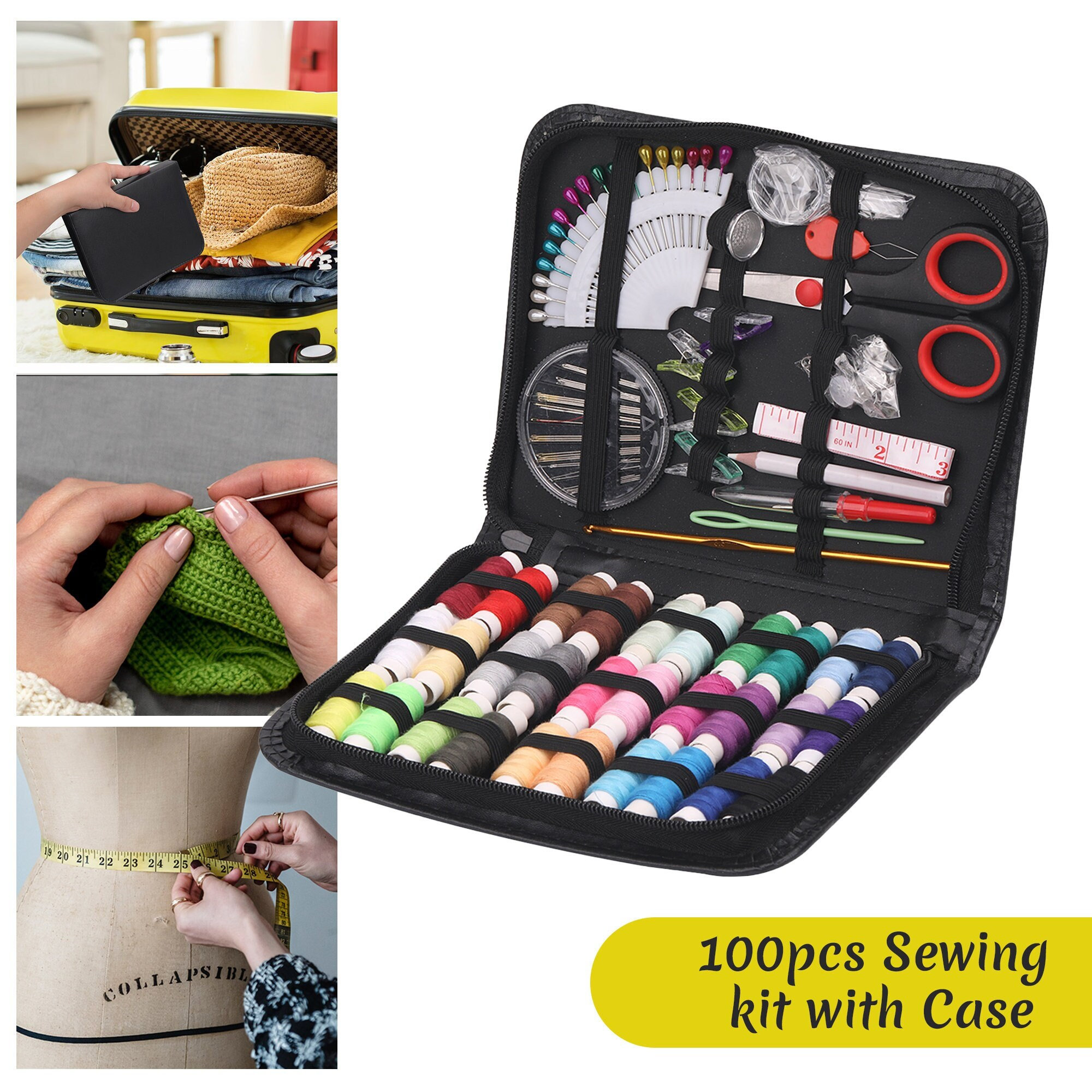 183PCS Premium Sewing Machine Kit for Adults Beginner Basic Hand