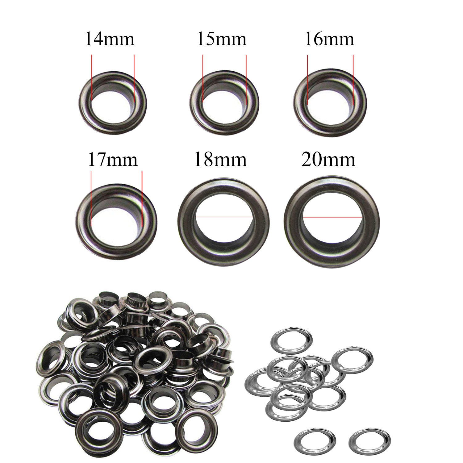 14mm 20mm Brass Eyelets Grommet With Washers for Banners Etsy UK