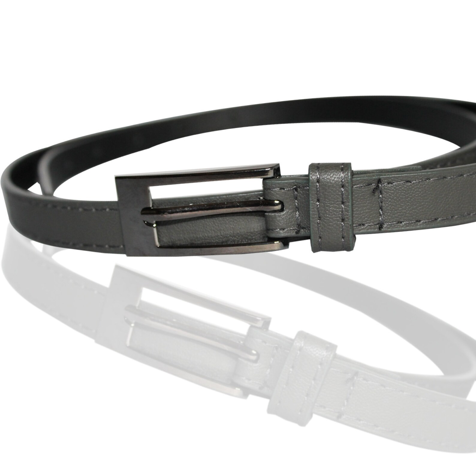 15mm Wide Women's Grey Belt for Casual Formal and Western Etsy