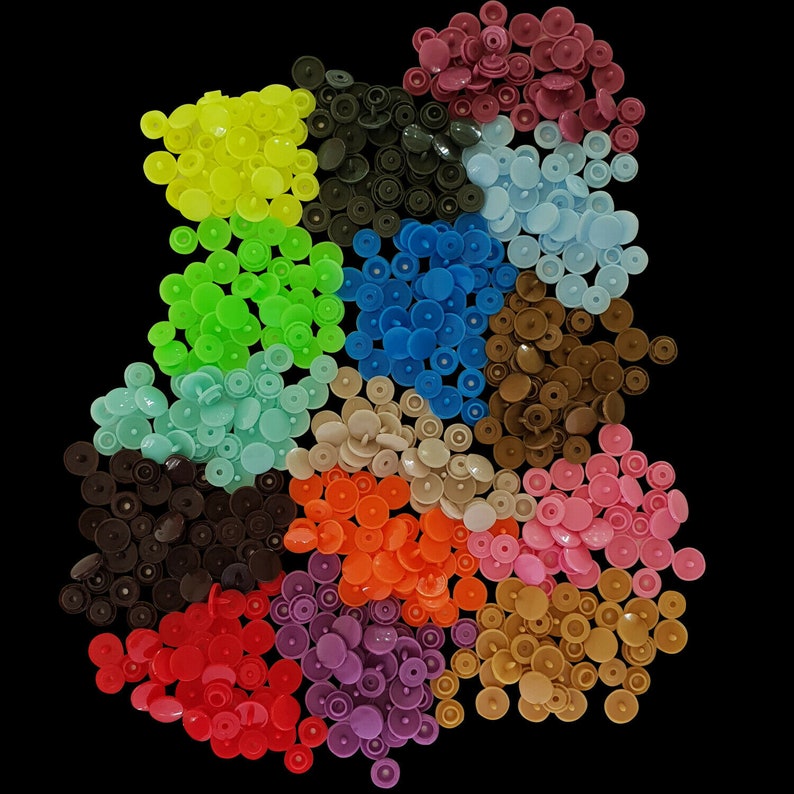 Plastic Snaps Buttons T3 T5 Press Poppers Resin Snap Fasteners Etsy UK