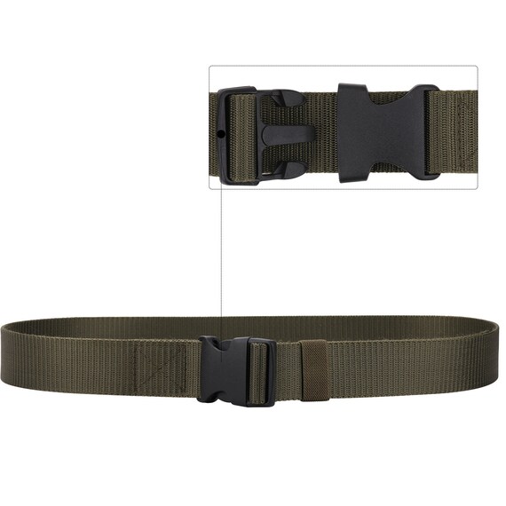 クイックリリースプラスチックバックル付き1 5インチキャンバスベルトコンバットウェビングベルト Etsy