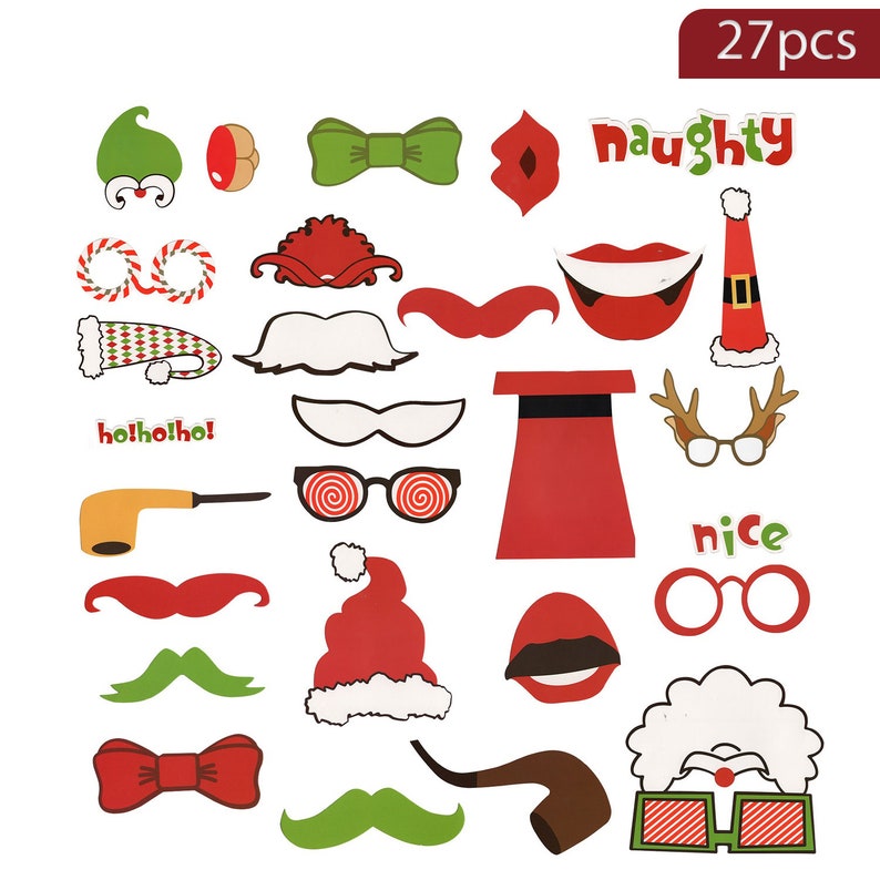 Christmas Party Props Photo Booth Props Party Supplies  Etsy UK