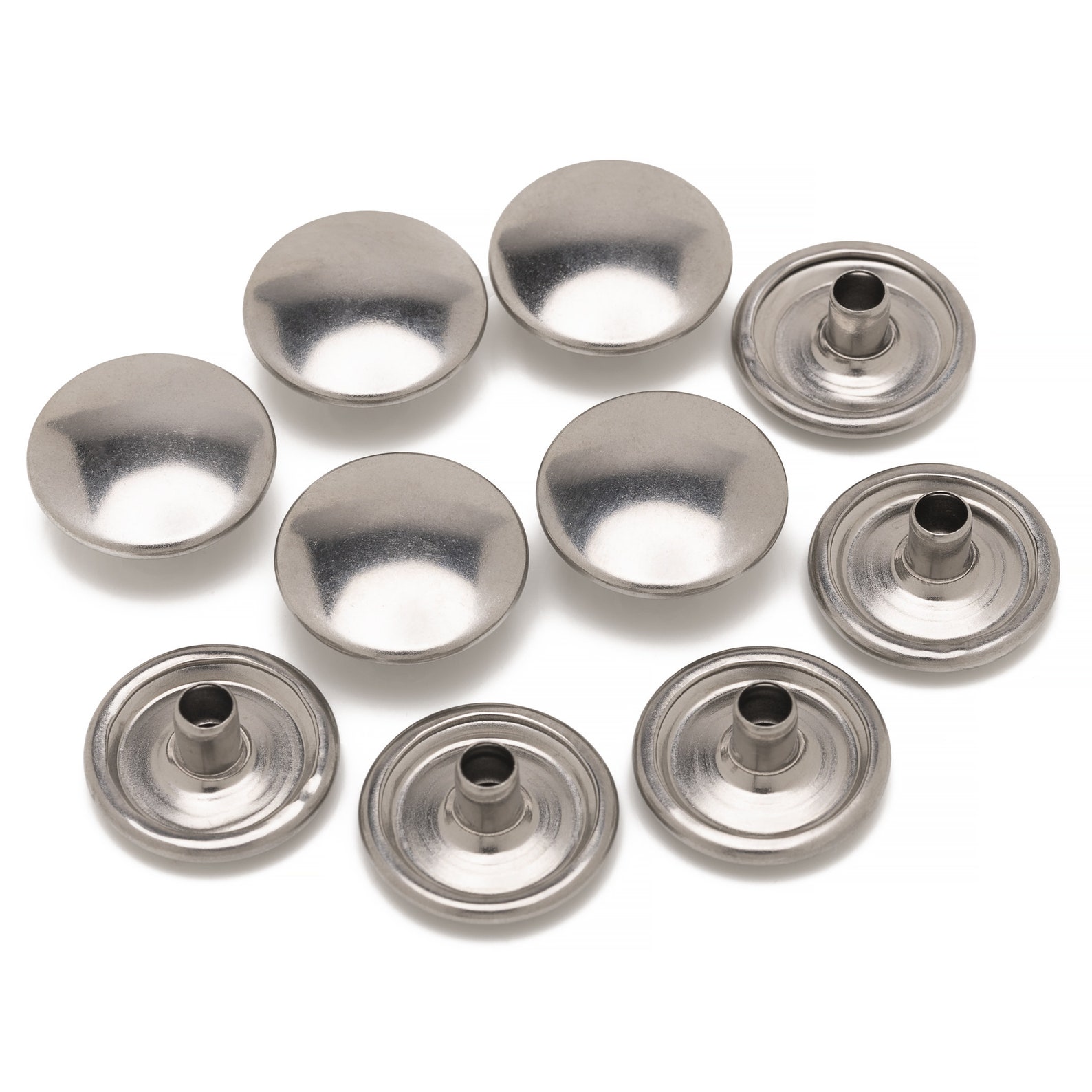 15mm PRYM Press Studs Stainless Steel Snap Fasteners Nosew Etsy