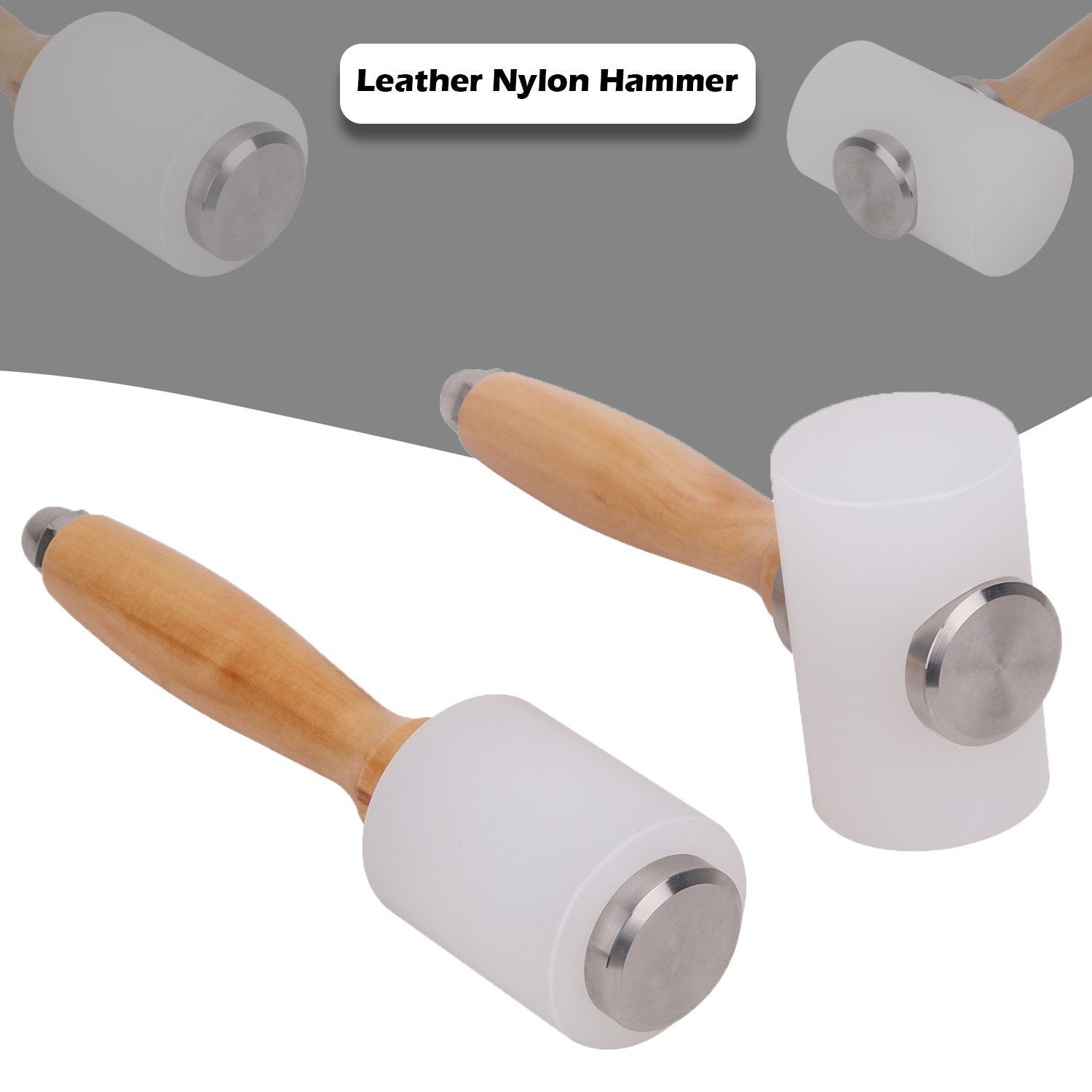 DIY Leathercraft Wooden Mallet Leather Carving Hammer Wood Handle Nylon  Hammer T Head, Leather Carving Hammer Mallet, Rawhide Hammer Nylon Mallet