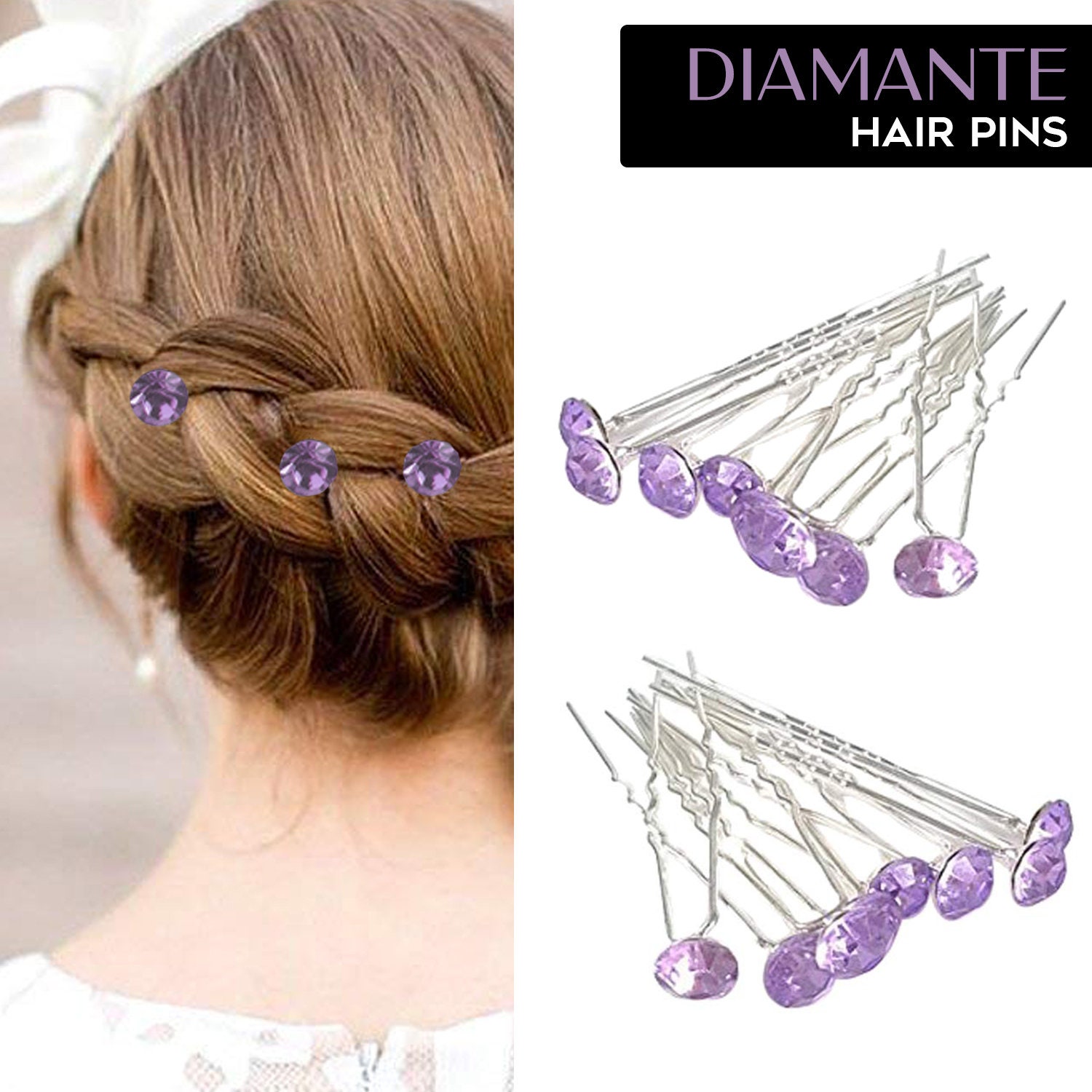 Bridal Hair Pins Wedding Hair Pins Crystal Hair Pins Diamante - Etsy Bridal Hair Pins Wedding Hair Pins Crystal Hair Pins Diamante - Etsy