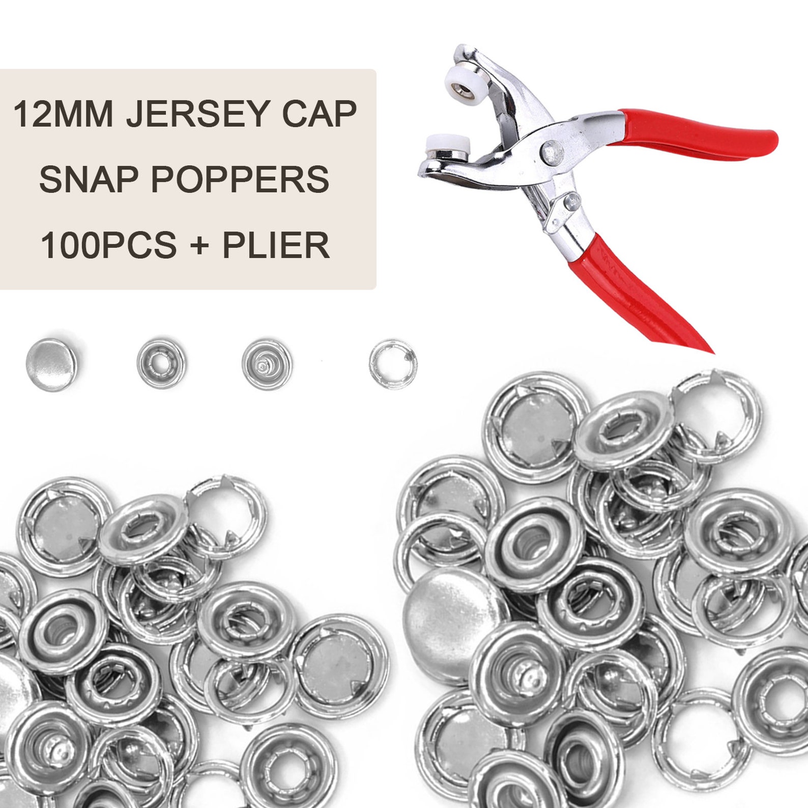 Snap Poppers Press Studs Brass Prong Ring Fasteners With Hand Etsy