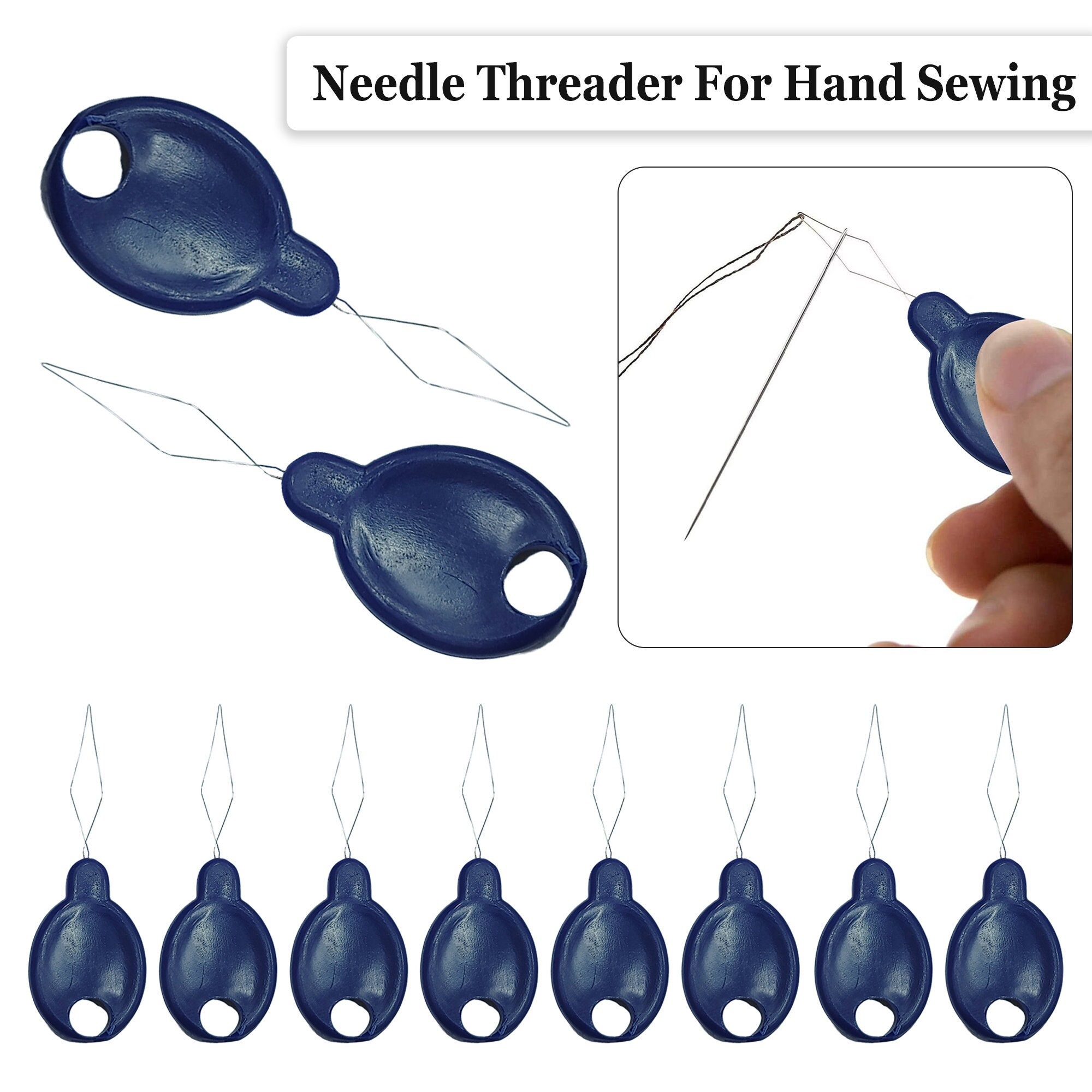Crafty Hand Sewing Needles Easy Thread Sharps Sew Threading Needle Size 4/8  