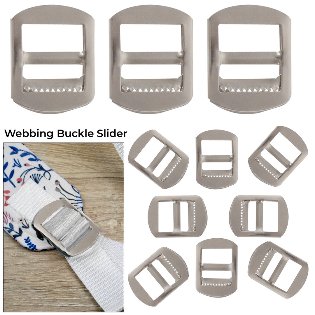 15mm Silver Metal Ladder Lock Triglide Slide Buckle for Etsy