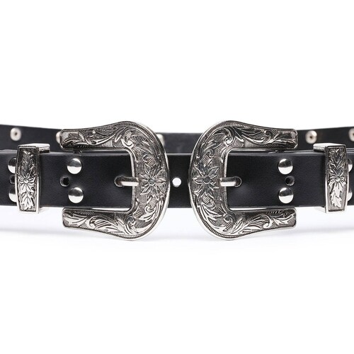 Women's Waist Belt Black Vintage Style 