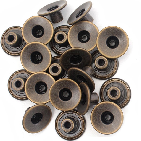 Brass Jeans Buttons Replacement Fixing Fasteners with Back Pin for Repair Denim Pants, Jackets, Leatherwear, Fashion Clothing