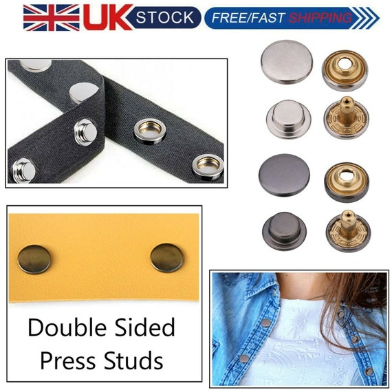 12.5mm Snap Fasteners 4 Parts Double Sided Press Studs No-sew Snap