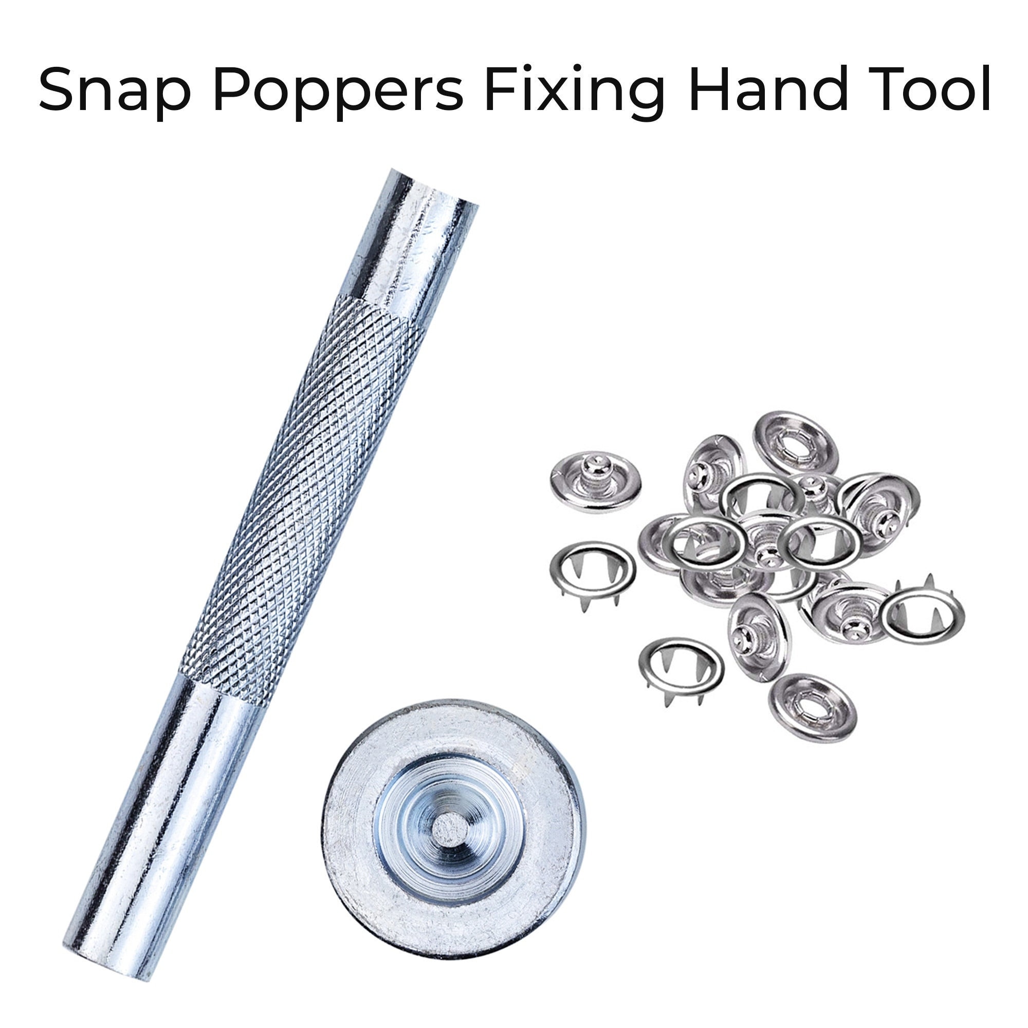 Snap Poppers Fixing Hand Tool, Snap Fastener Tool Kit, 9mm, 10mm, 11mm Snap  Fastener Setting Tool for Fixing Poppers, DIY Craft Projects, 