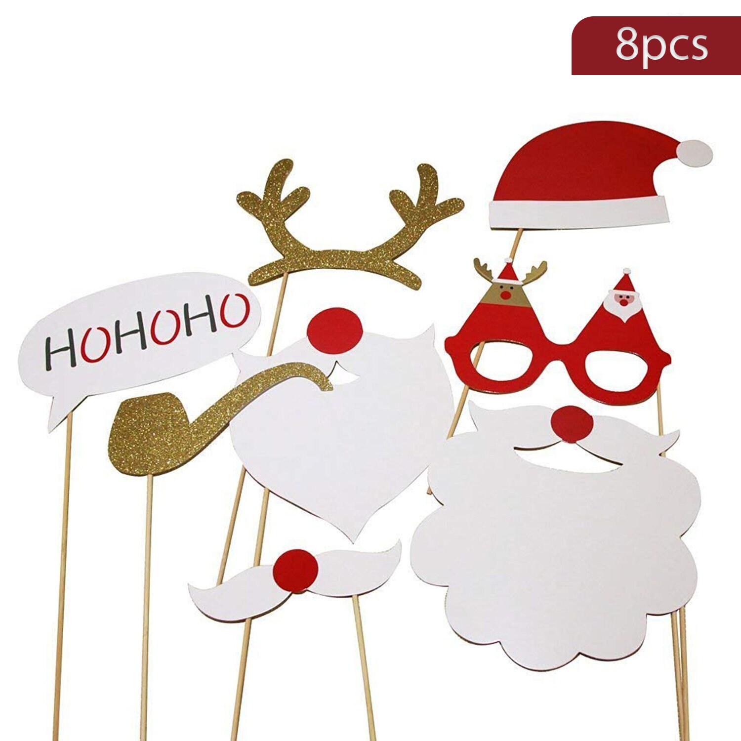 Christmas Party Props Photo Booth Props Party Supplies Etsy UK