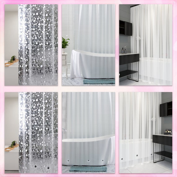 Transparent sale shower curtains