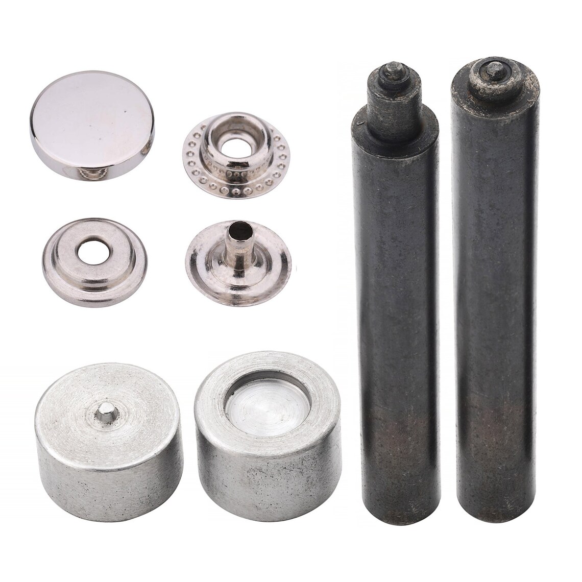 12.5mm/15mm 4 Parts Press Studs With Fixing Tool Durable Snap Etsy