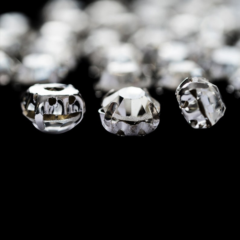 Sew on Clear Crystal Diamante Rhinestones Gems Top for Arts & Etsy