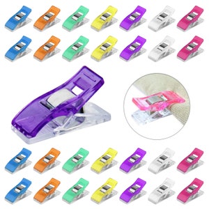 10 Sewing Clips Plastic Sewing Clips Mini Sewing Clips Quilting Clips  Fabric Clips 