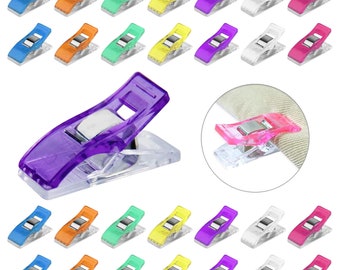 Sewing Clips, Binding Clips, Wonder Clips, Quilt Clips, Plastic Binding  Clips, Craft Clips, Multi Pack 12, 24, 48 Clip Sets, Assorted Colors 