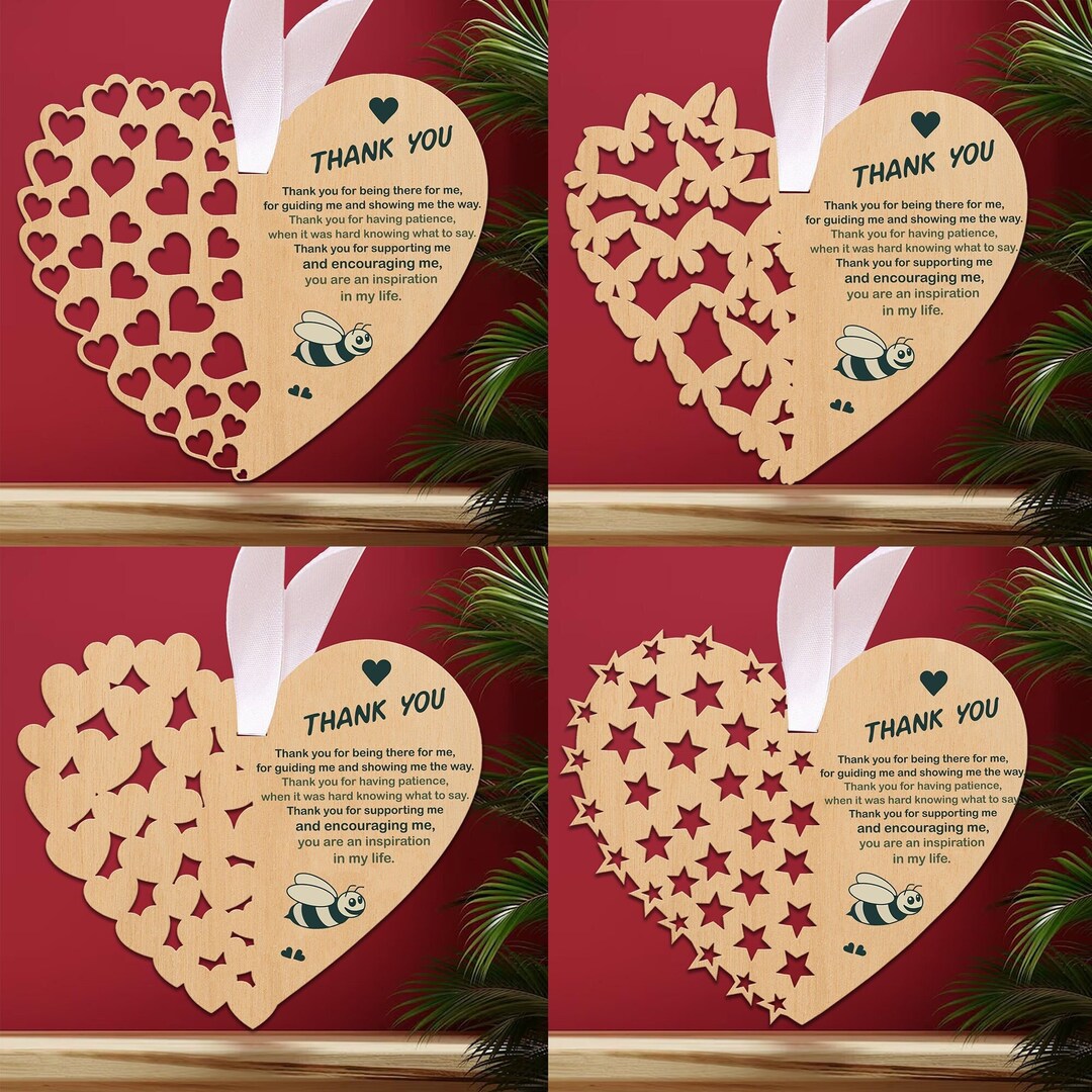 Thank You Wooden Plaque Butterfly Themed Plaque Gift for Loved Ones ...