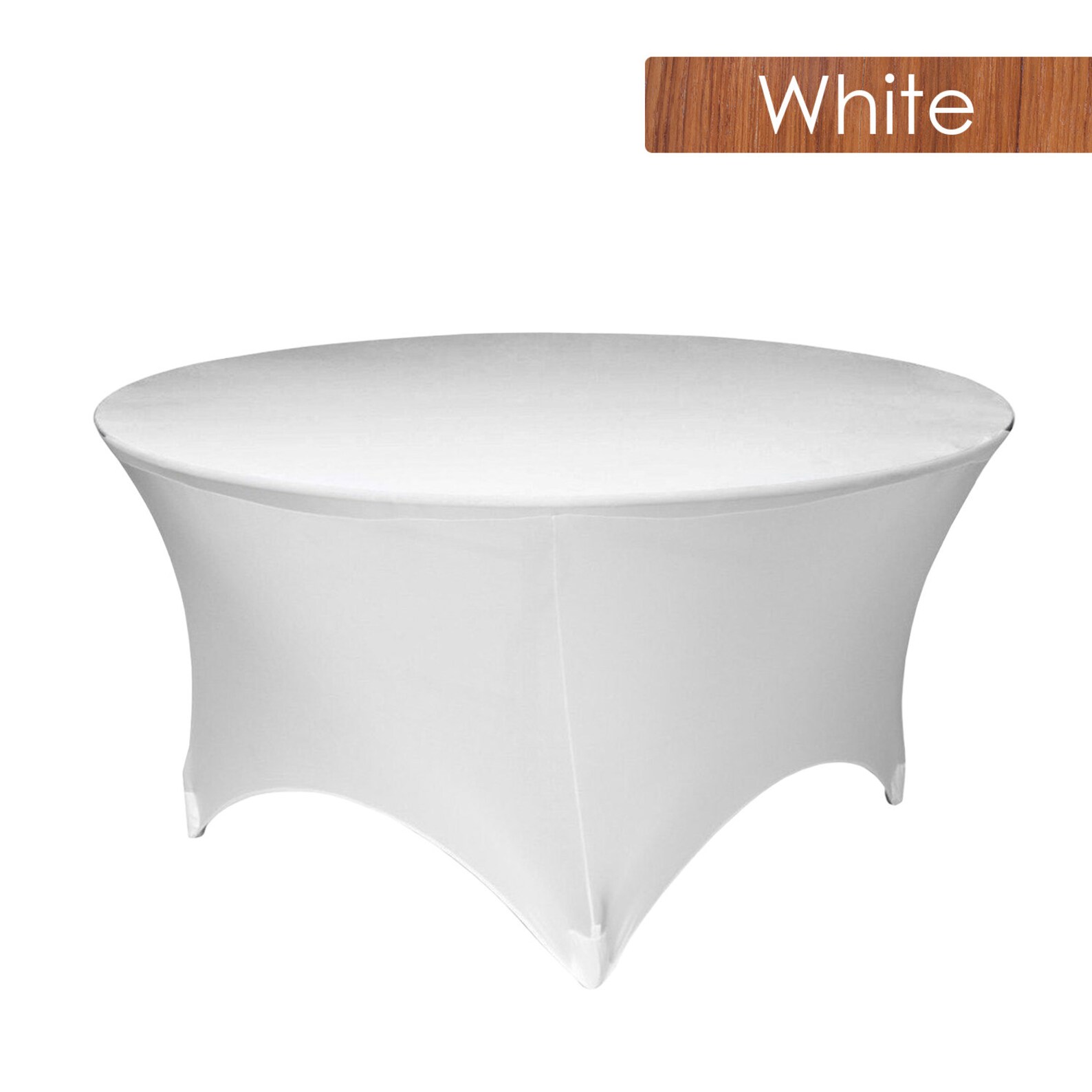 Round Black/White Spandex Table Cloth Stretch Cover Tight Fit Etsy