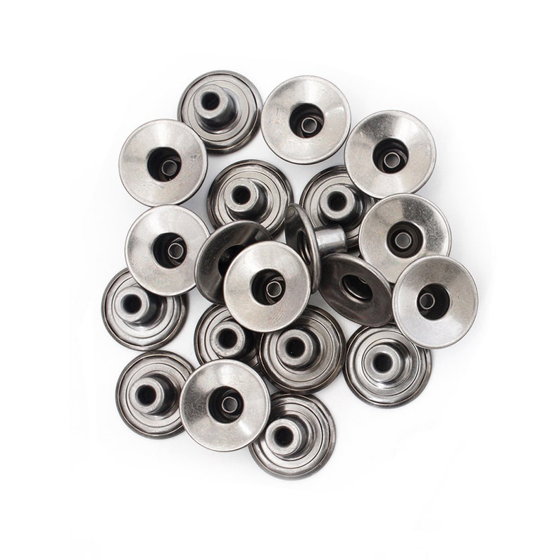 14mm Gunmetal Brass Jeans Buttons Tack Fasteners With Back Pin Etsy UK