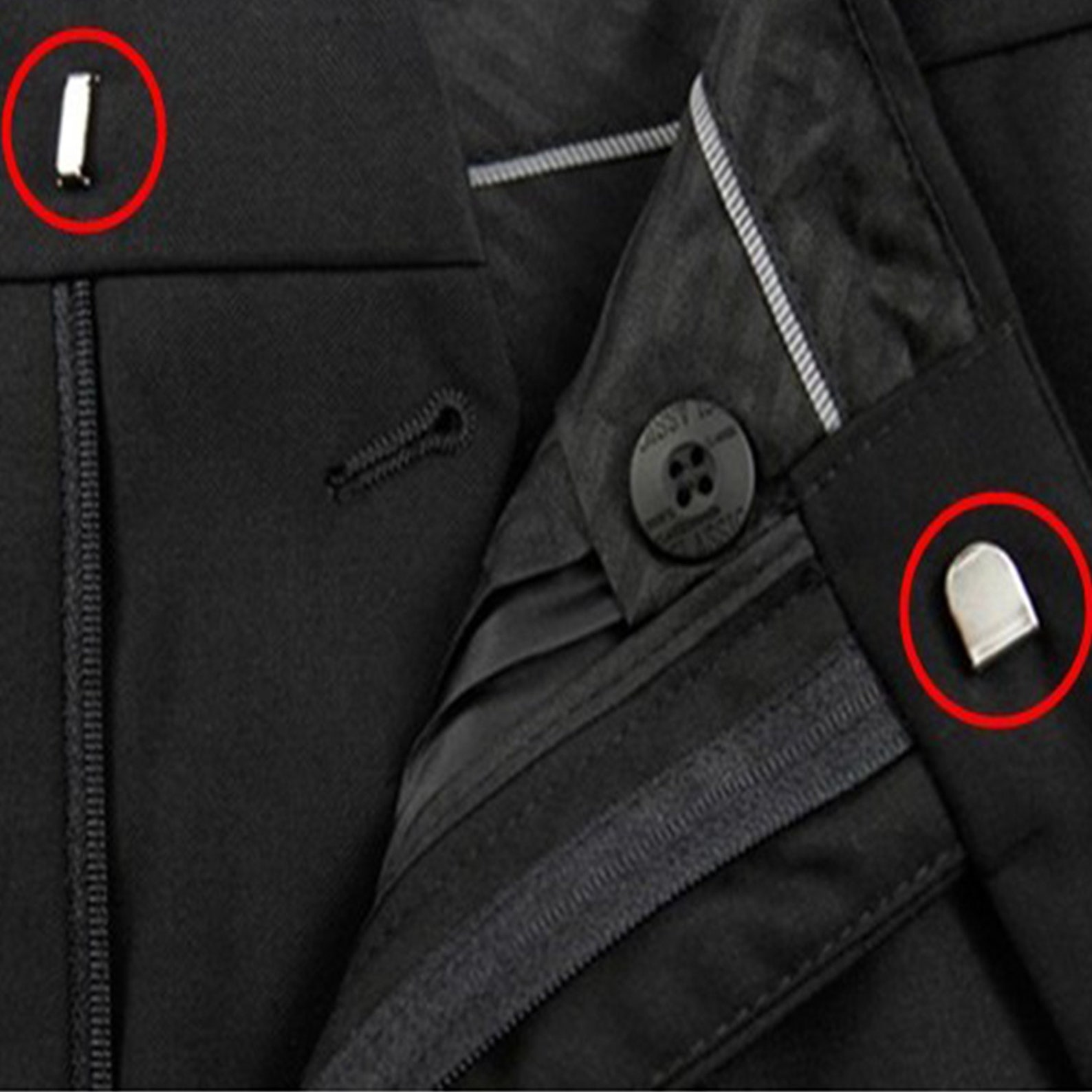 Hook and Bar Closure Waistband Nonsew on Clasp Trousers Etsy