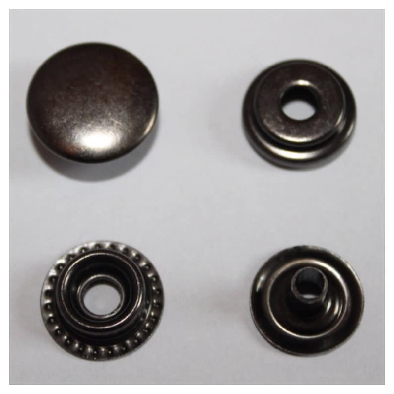 Snaps Studs Large Gun Metal Press Studs Size 15mm Heavy Etsy