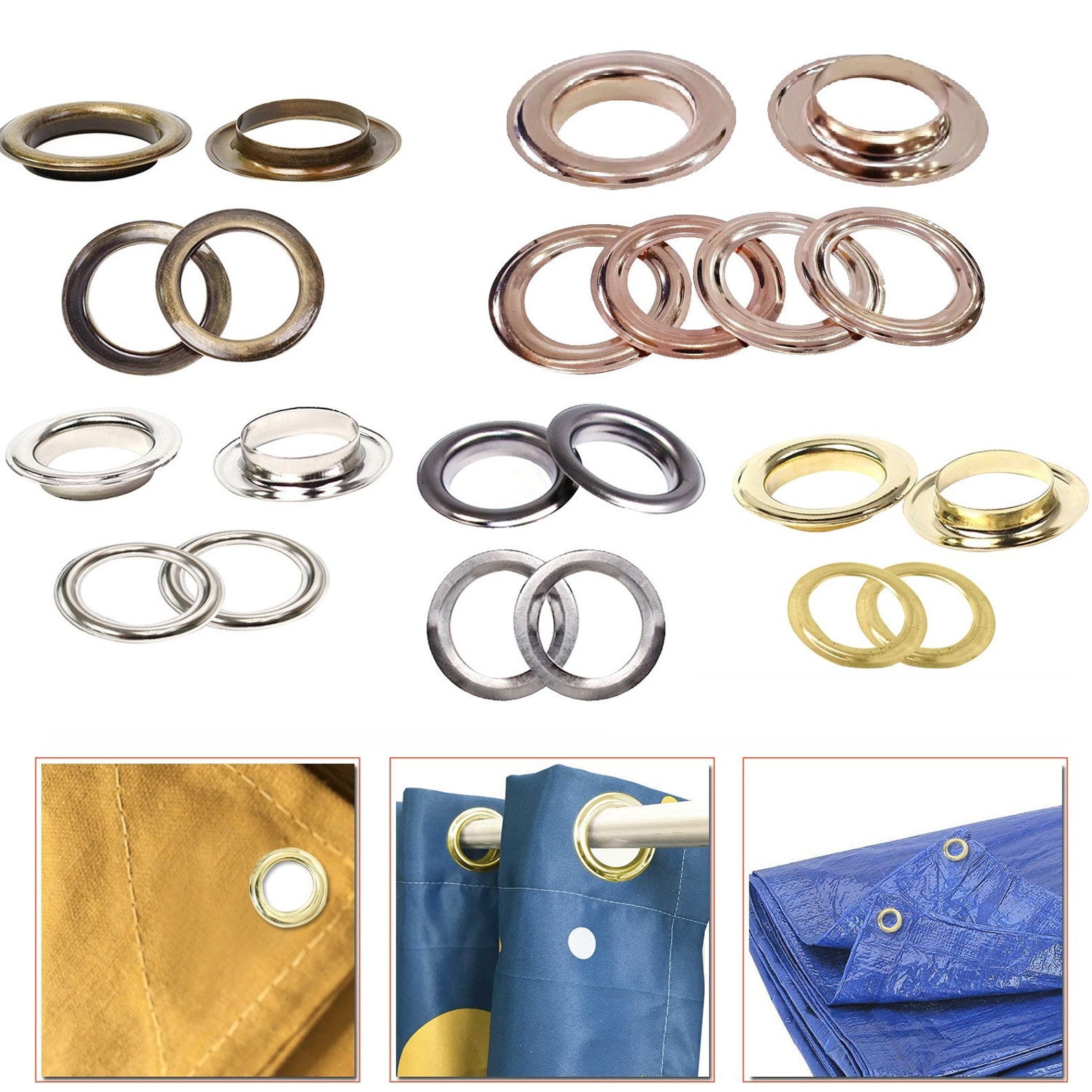 40mm Eyelets Rings With Selfbacking Washers Grommet for Etsy