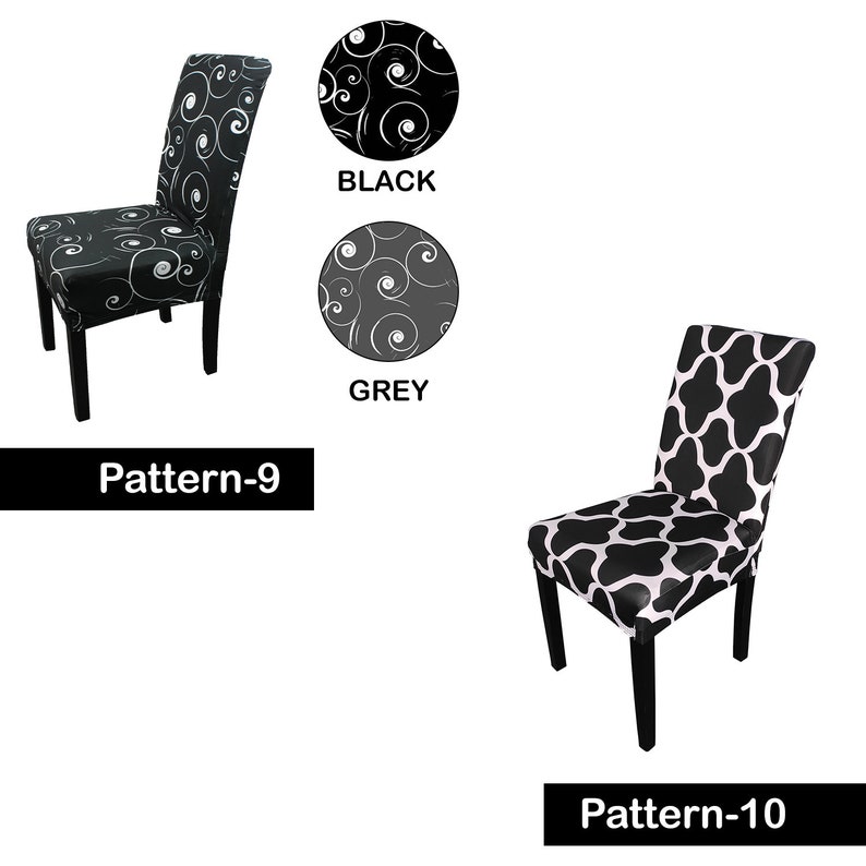 Dining Chair Covers Spandex Chair Slipcover Washable Removable Etsy