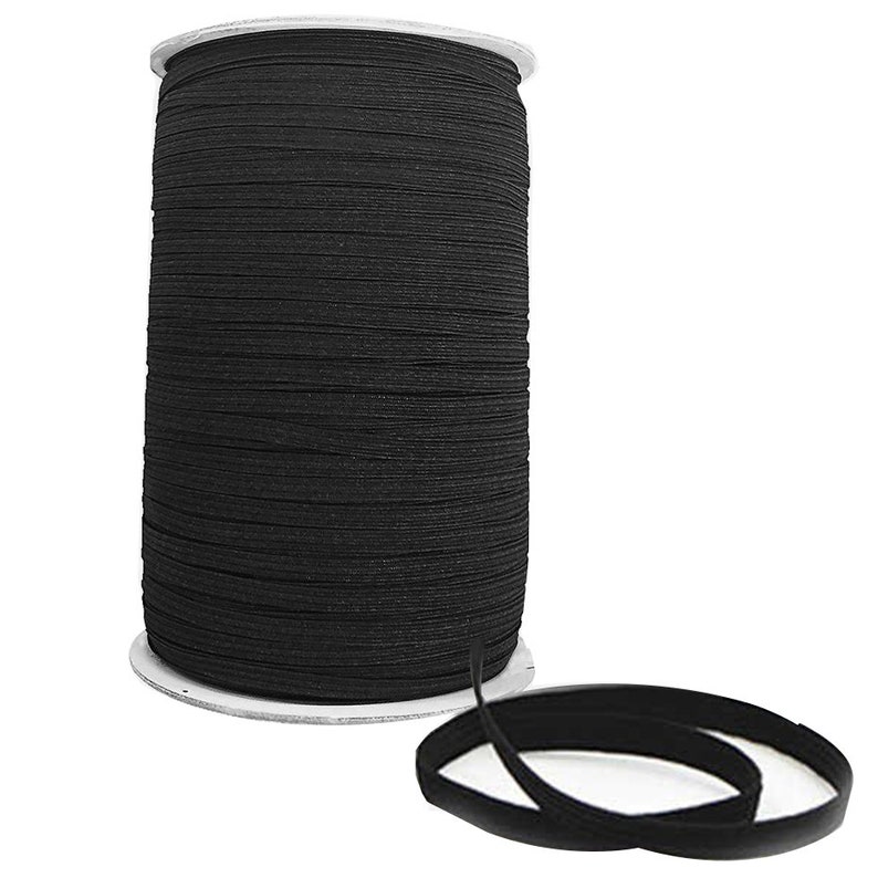 Clothing Smooth Elastic Making Masks 7mm Elastic Cord Sewing Stretch Cord Black /& White Elastic Band