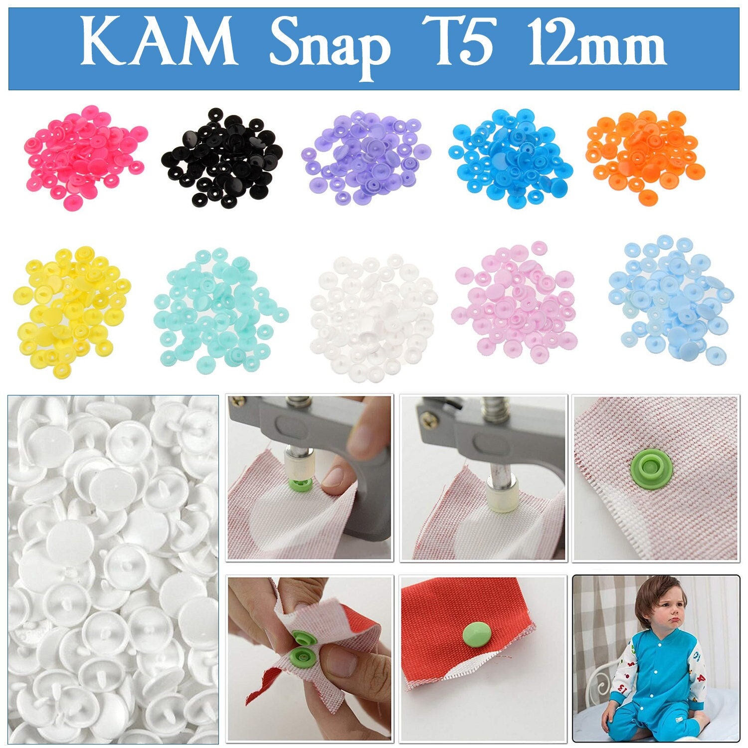 Heart KAM Snaps T20, Decorative Plastic Snap Fasteners, Decorative Baby  Clothes Snaps, Heart Snap Buttons for Diapers, Bibs, 50 or 30 Sets 