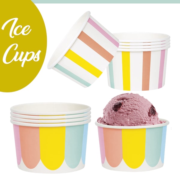 Paper Ice Cream Cups - Etsy