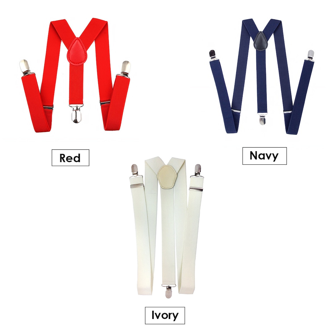 35mm Mens Suspenders Braces Adjustable Y Shape Elastic Clip On Etsy