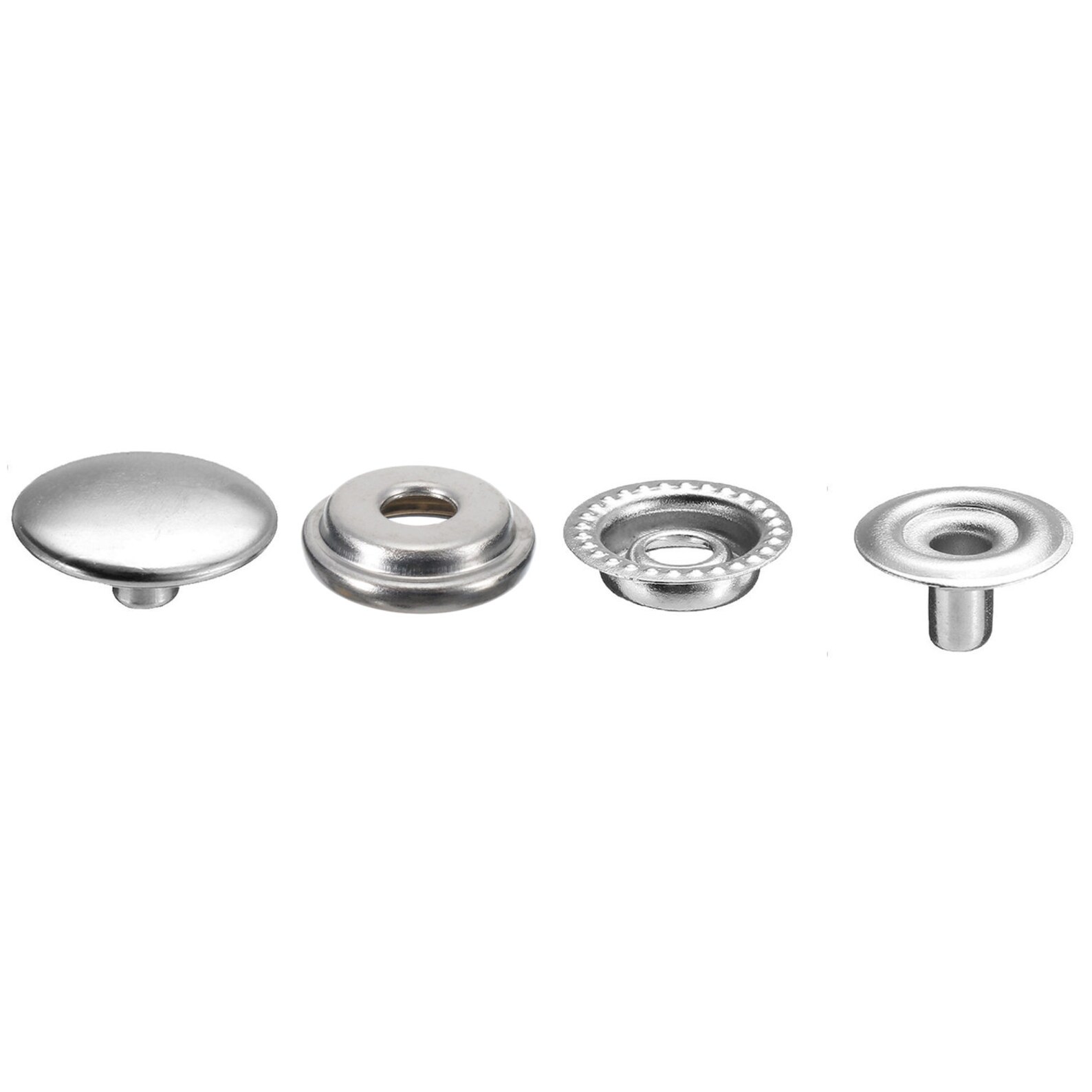 15mm Large Silver Press Studs With Fixing Hand Tool Set For Etsy