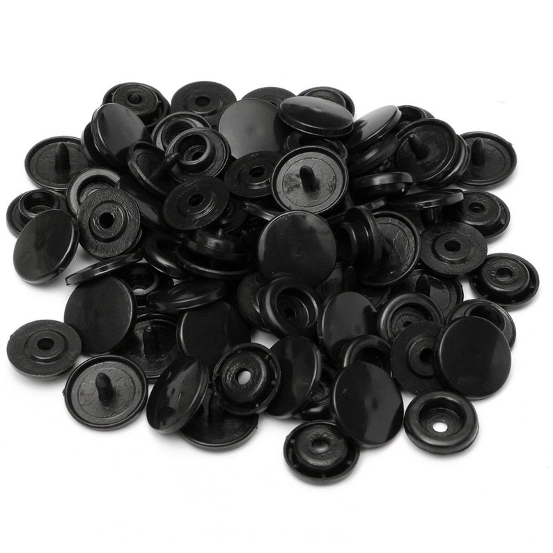 KAM Snaps Fasteners Push Buttons T3 Plastic Black & White Etsy UK