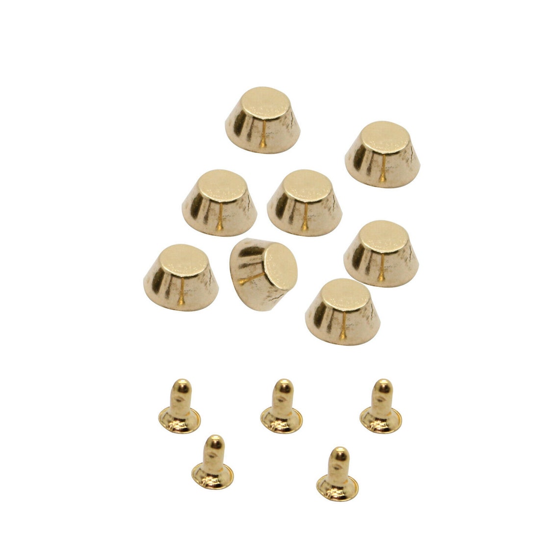 6mm 10mm Flat Head Mushroom Rivets with Back Pins & Fixing Etsy