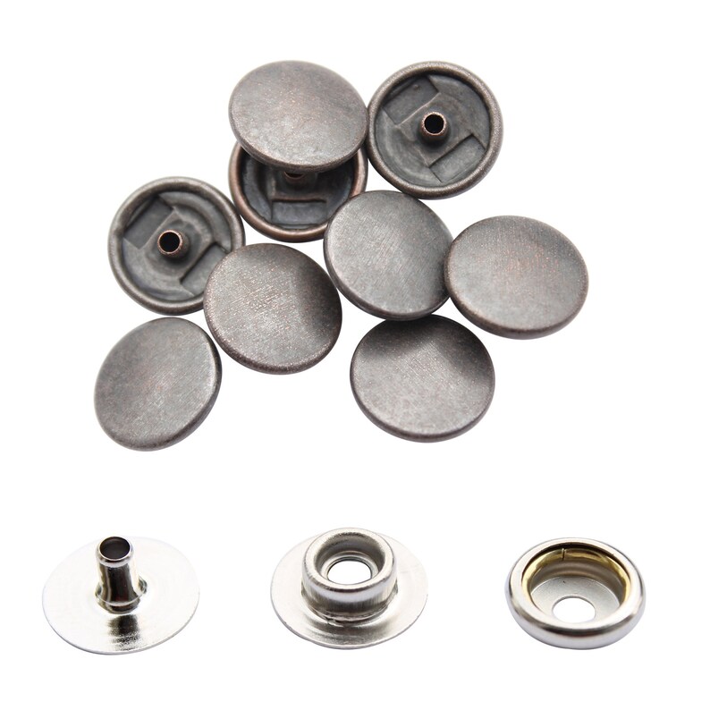 Press Studs 10 Complete Sets of Size 15mm Press Studs Snap Etsy