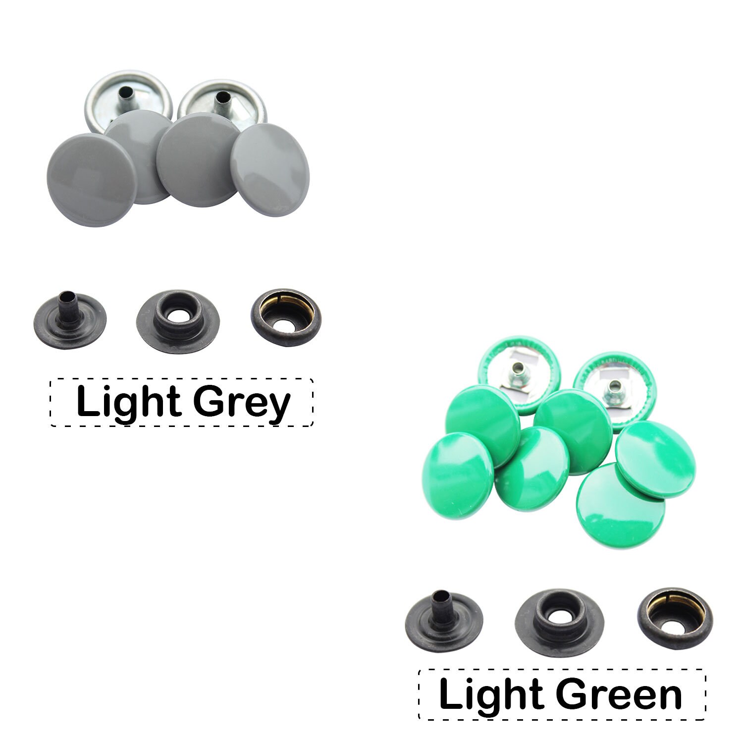 Press Studs 10 Complete Sets of Size 15mm Press Studs Snap Etsy