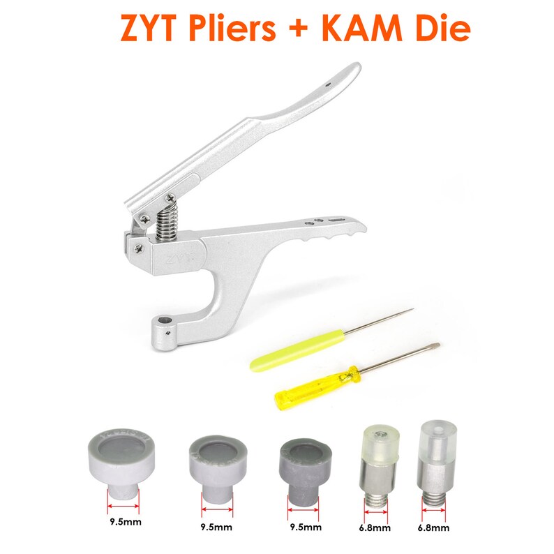 ZYT Pliers Kam Snaps T3 T5 T8 Button Fastener Fixing Dies Set Etsy