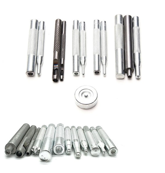 13pcs Hole Punch Set And Press Hand Tool for Jackets Leather Crafts Repair Kits