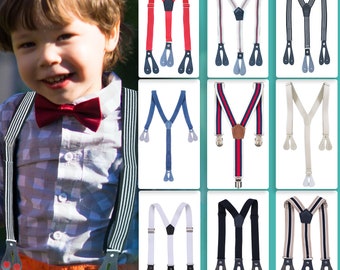 20mm Kids Suspender Braces, Y Shape Button Hole, Children Braces, Adjustable Stretchable Elastic, Washable Braces