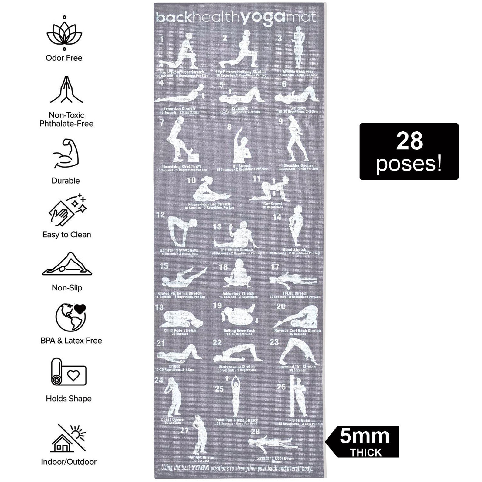 Non Slip Yoga Mat Training Mat Eco Friendly Workout Mats & Etsy