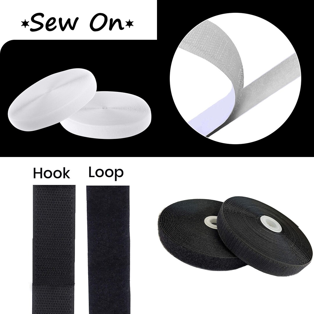 YKK Hook & Loop Sew on Fastening Interlocking Tape for Etsy