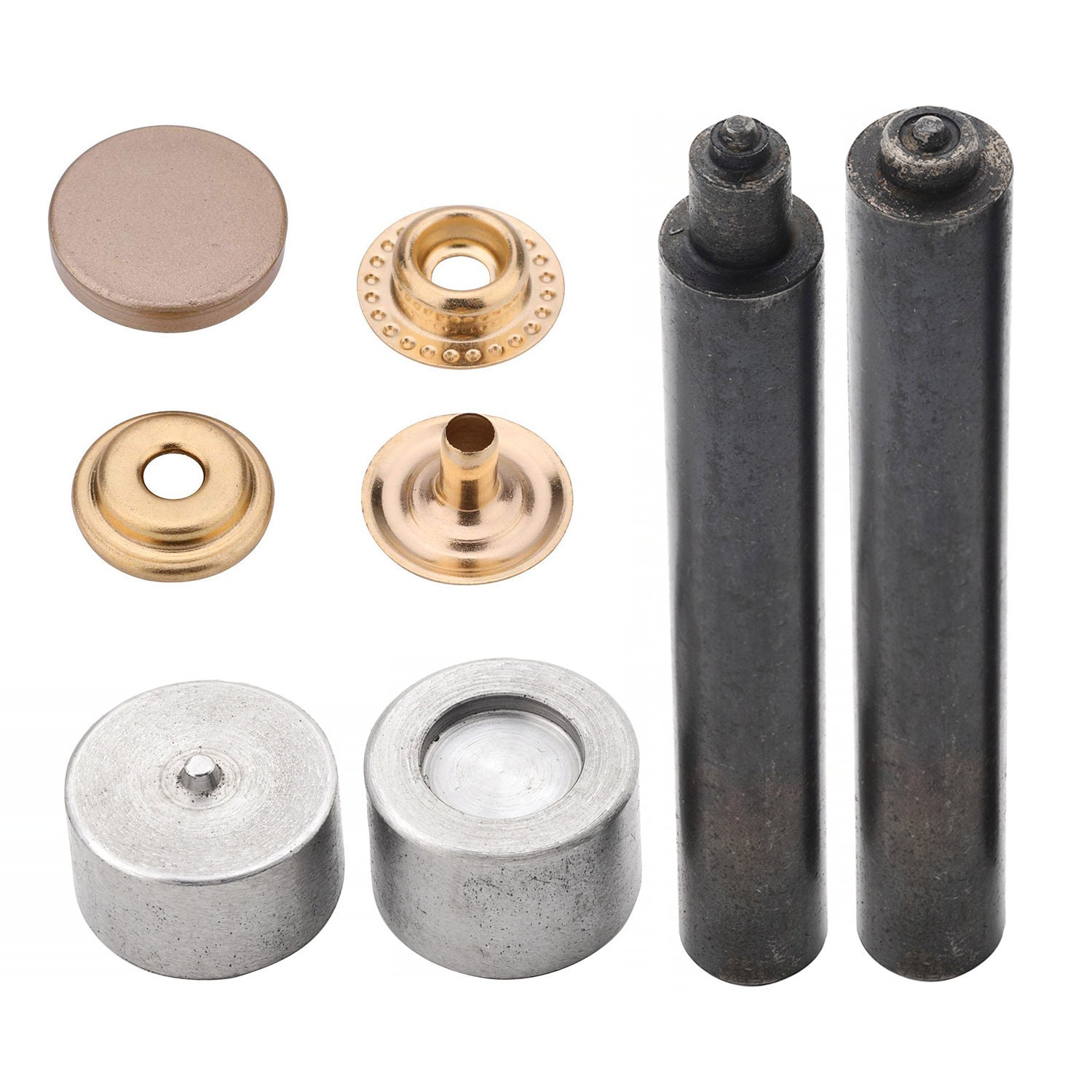 12.5mm/15mm 4 Parts Press Studs With Fixing Tool Durable Snap Etsy UK