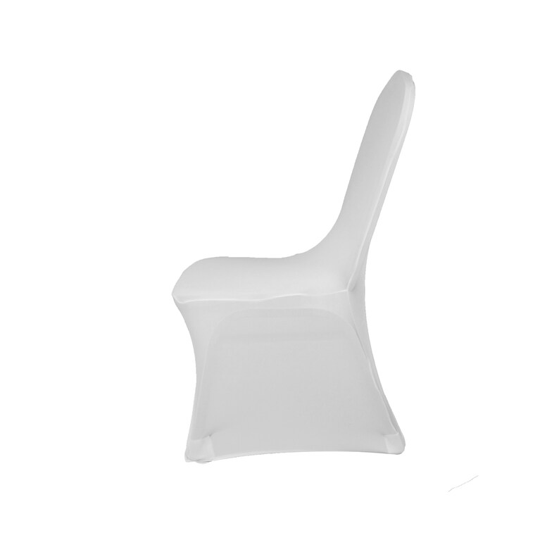 White 220GSM Spandex Chair Cover Stretch Premium Quality Etsy UK