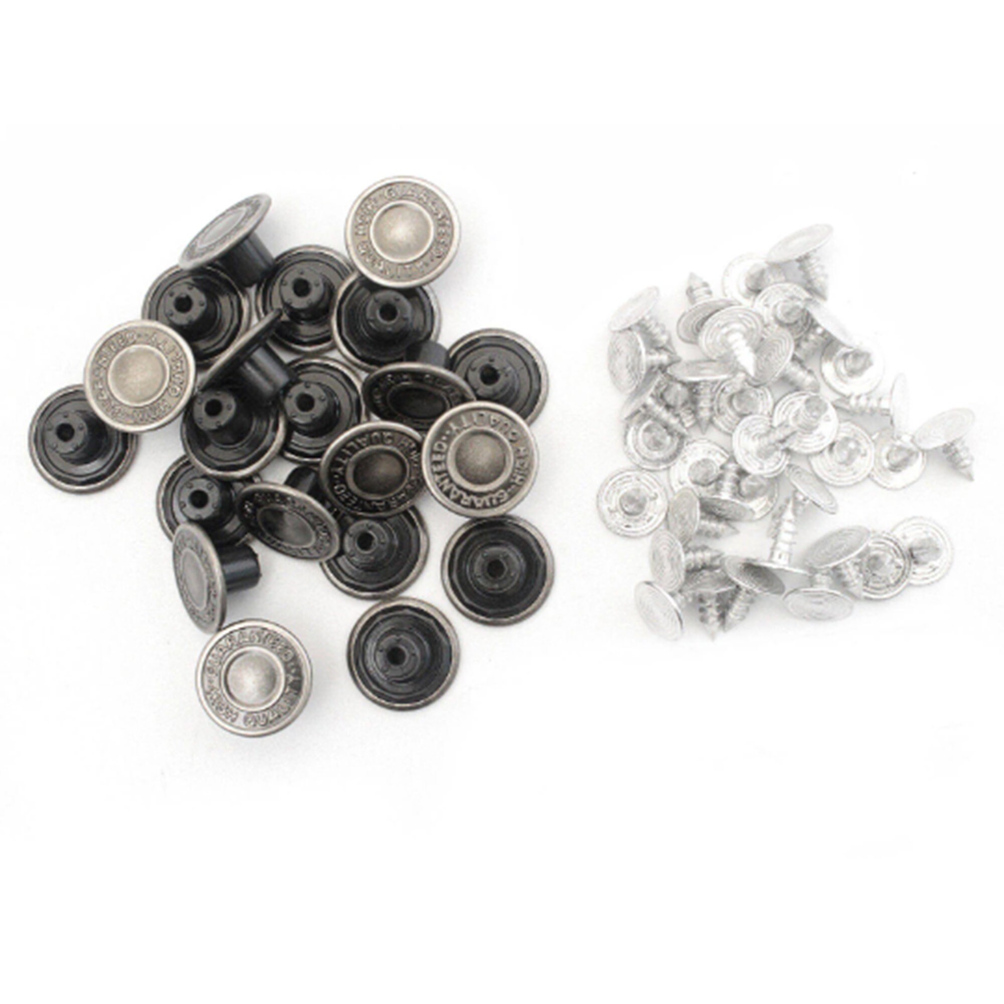 14mm Metal Jeans Buttons With Pins, Replacement Jean Jacket Buttons for  Jackets, Clothes, Trousers, Sewing Knitting Crafts, Embellishments 